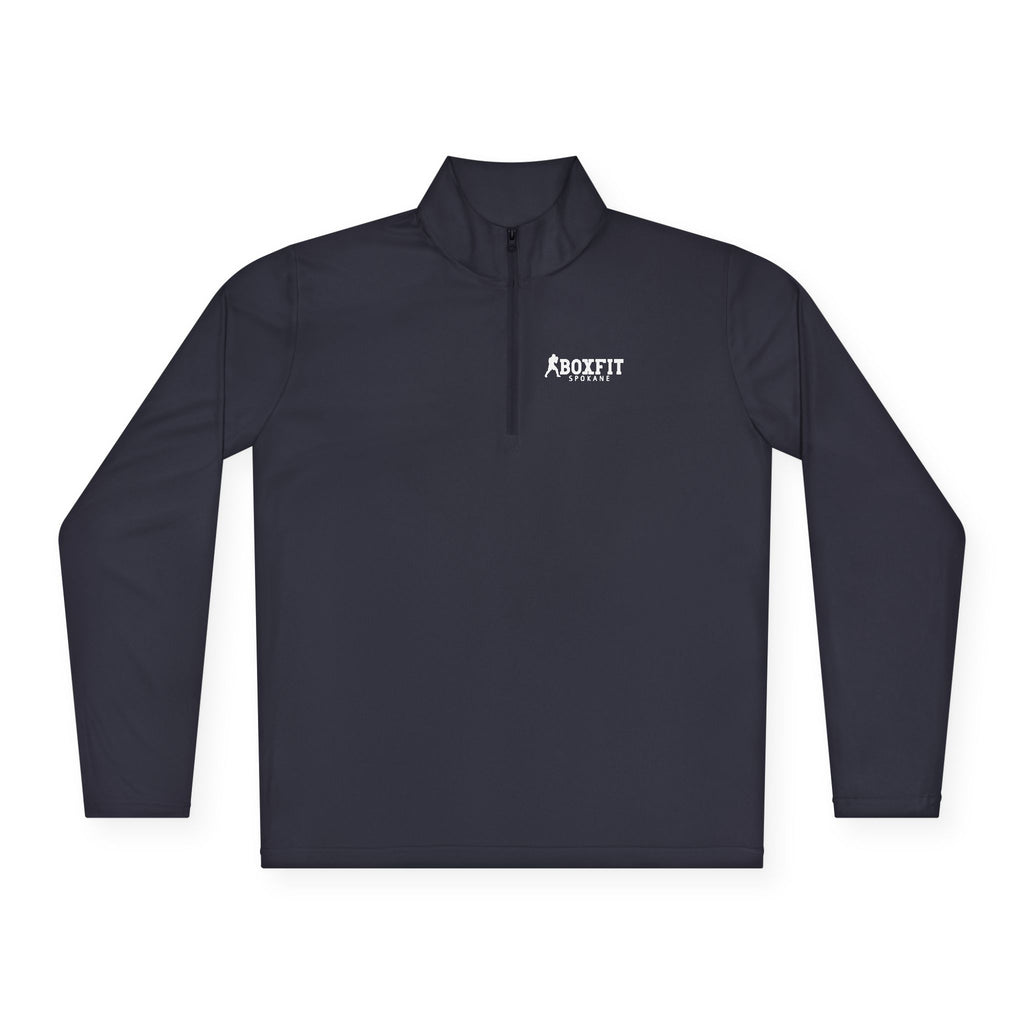 Unisex Quarter-Zip Pullover - White Lettering