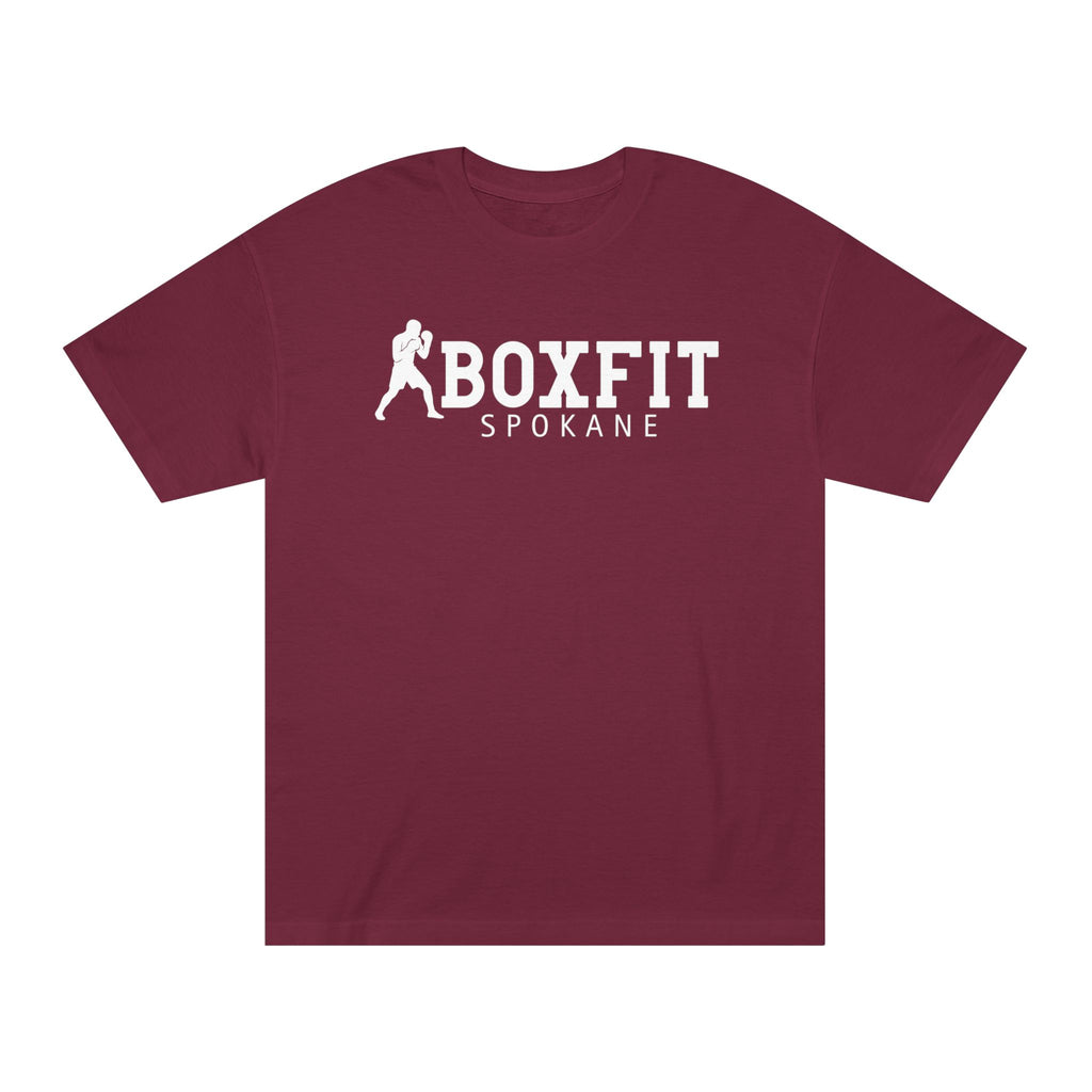 Boxfit Spokane - White Logo - Unisex Classic Tee