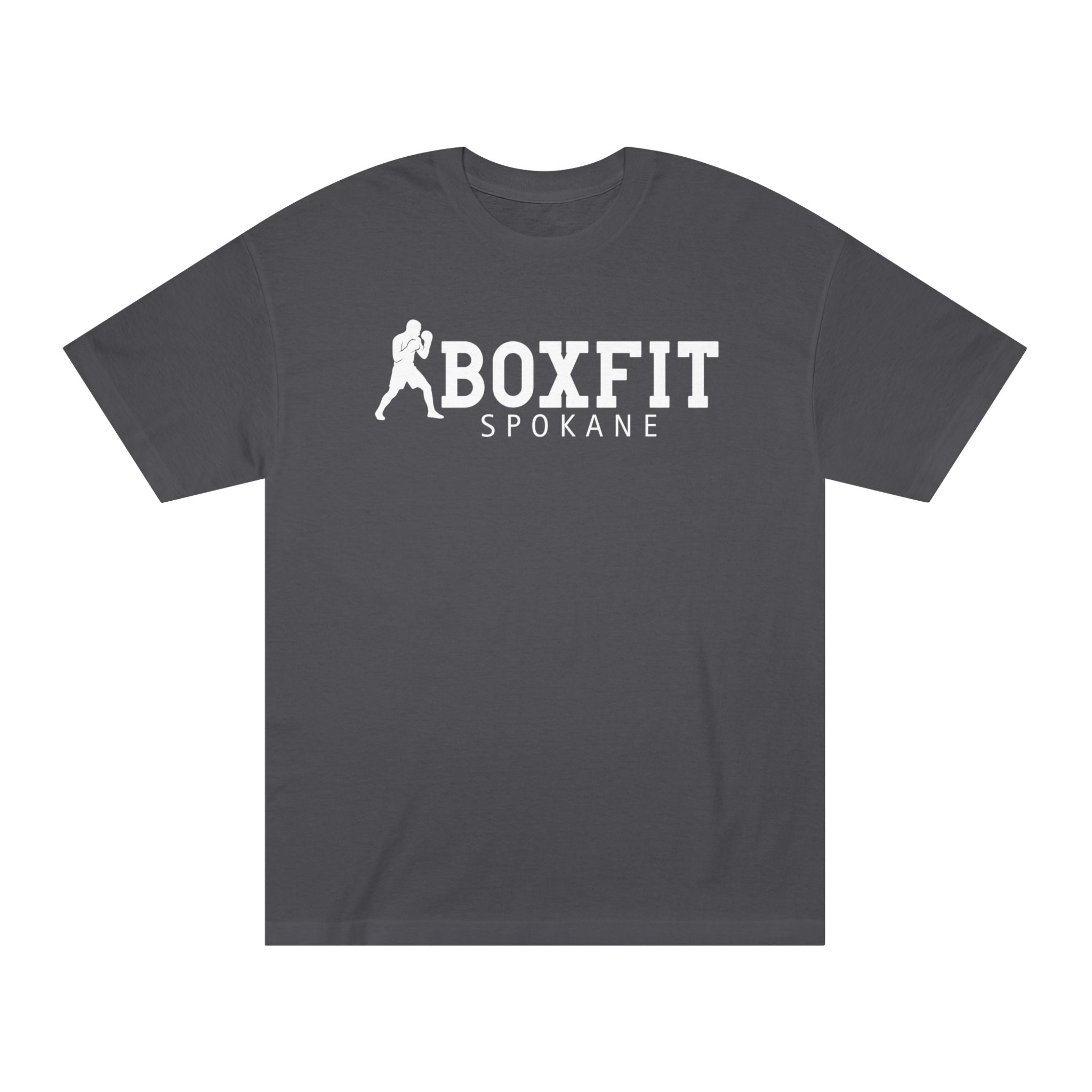 Boxfit Spokane - White Logo - Unisex Classic Tee