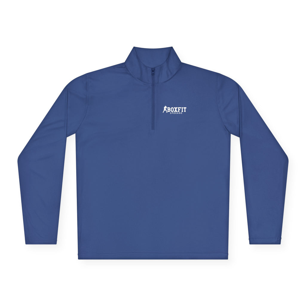 Unisex Quarter-Zip Pullover - White Lettering
