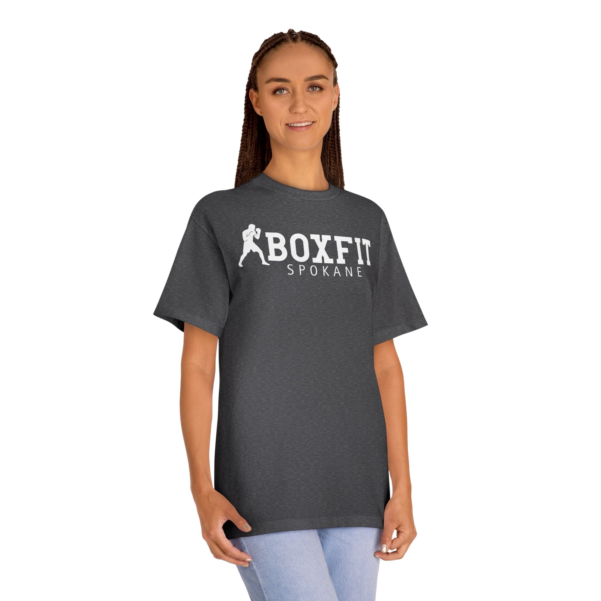 Boxfit Spokane - White Logo - Unisex Classic Tee