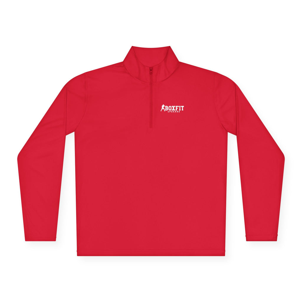 Unisex Quarter-Zip Pullover - White Lettering