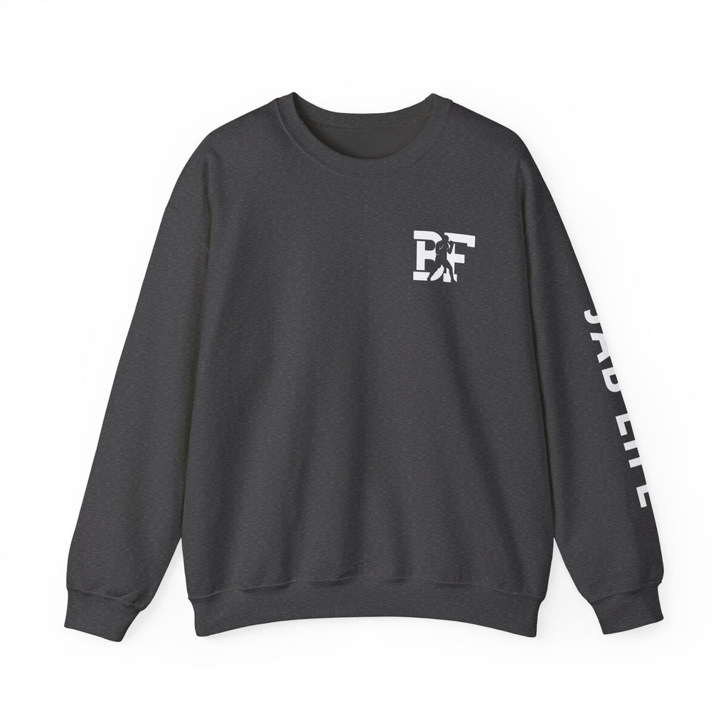 BF/Jab Life - White Lettering - Crewneck Sweatshirt