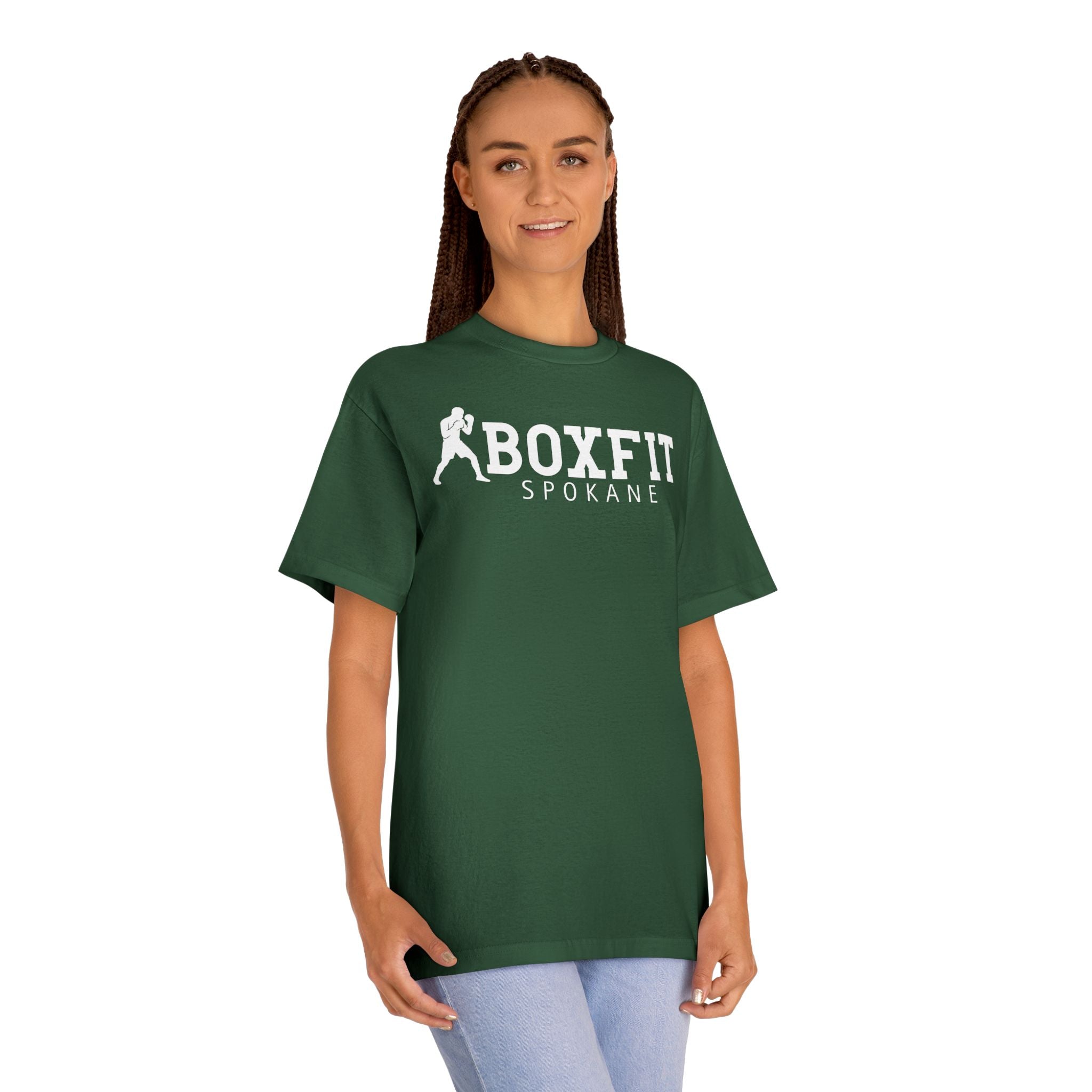 Boxfit Spokane - White Logo - Unisex Classic Tee