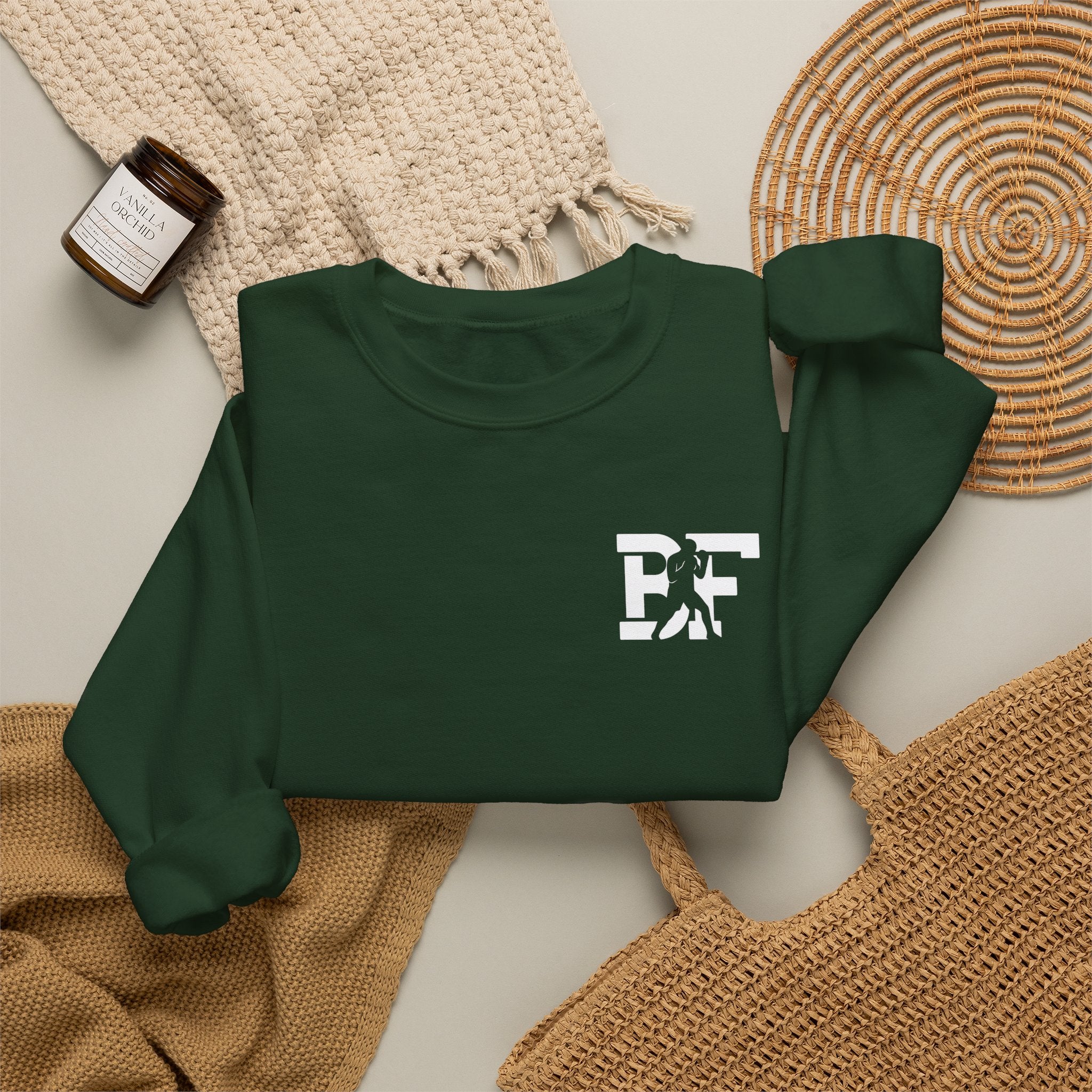 BF/Jab Life - White Lettering - Crewneck Sweatshirt