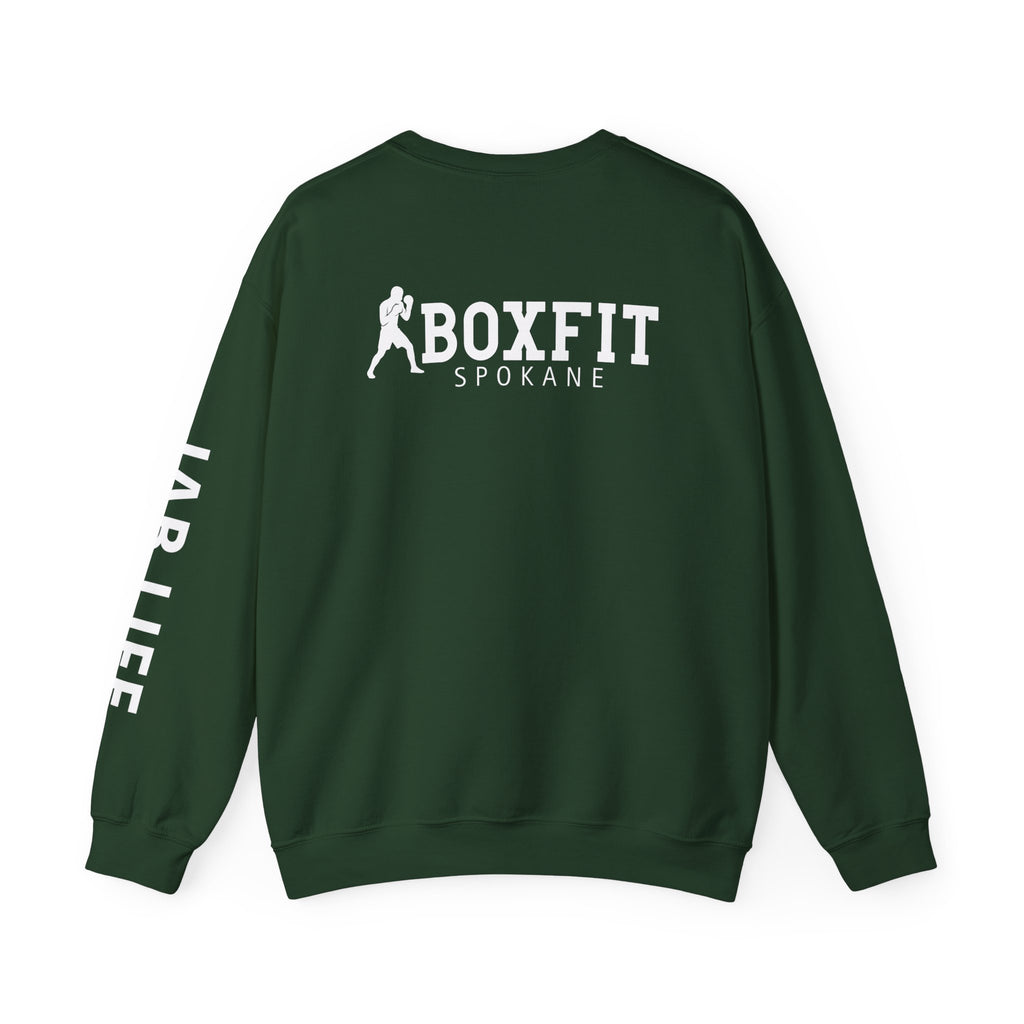 BF/Jab Life - White Lettering - Crewneck Sweatshirt