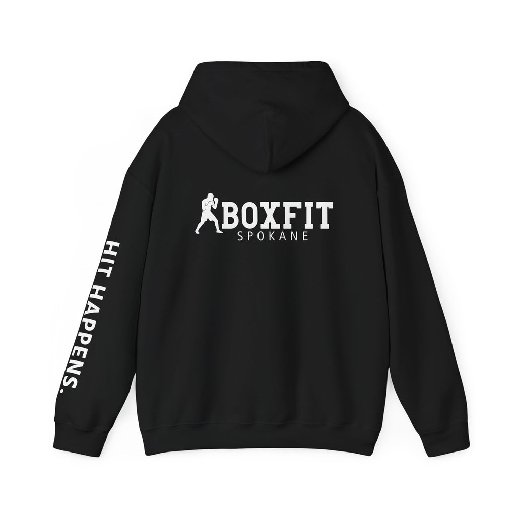 Hit Happens. Unisex Hooded Sweatshirt