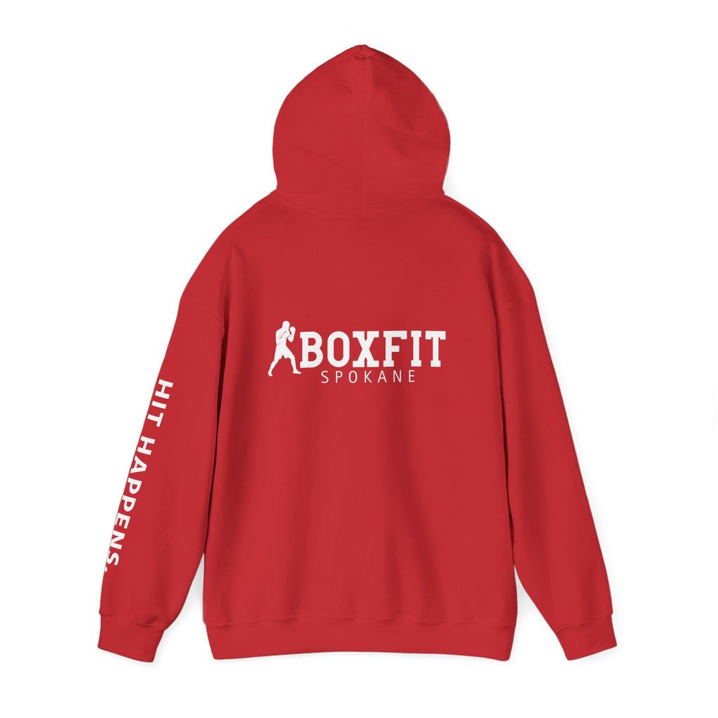 Hit Happens. Unisex Hooded Sweatshirt