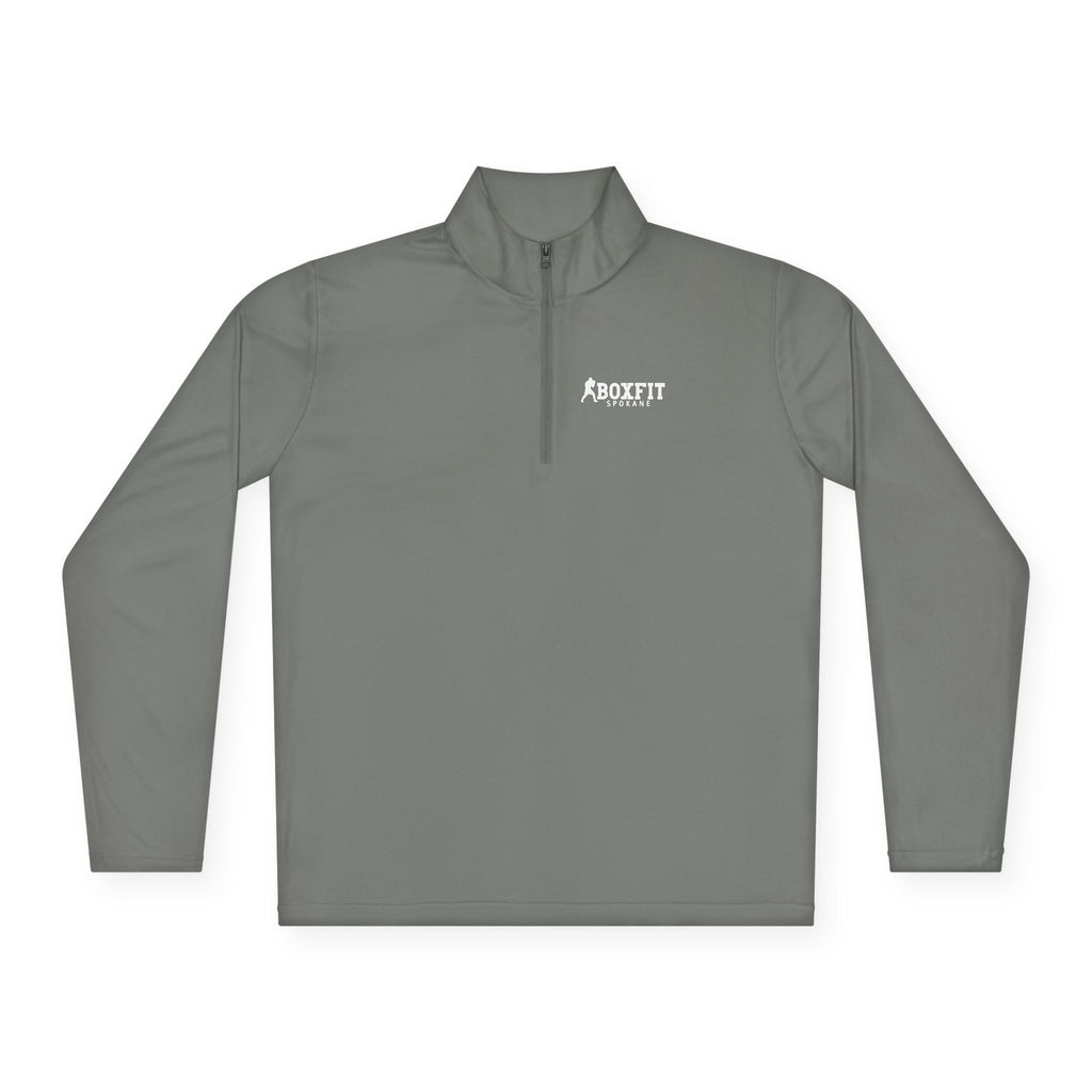 Unisex Quarter-Zip Pullover - White Lettering