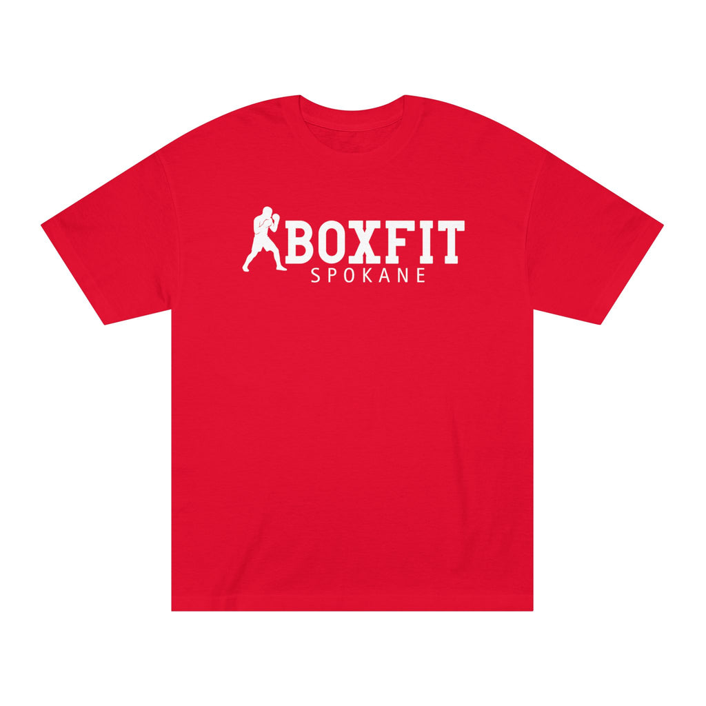 Boxfit Spokane - White Logo - Unisex Classic Tee