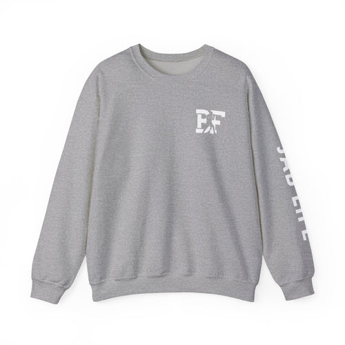 BF/Jab Life - White Lettering - Crewneck Sweatshirt