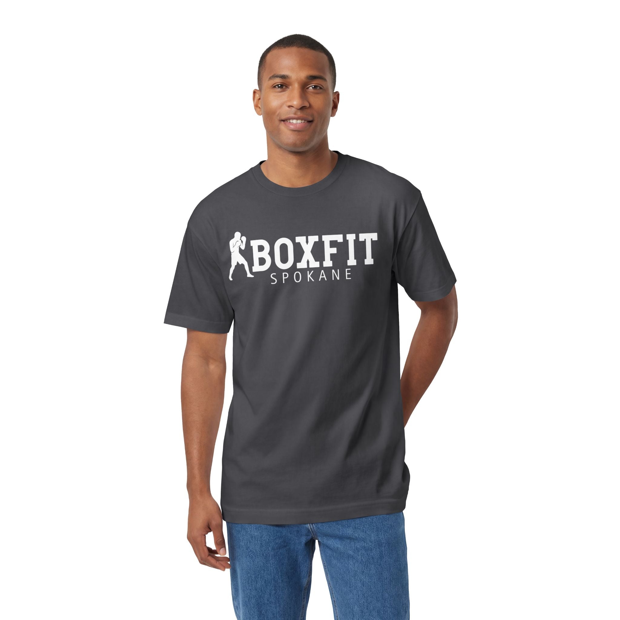 Boxfit Spokane - White Logo - Unisex Classic Tee