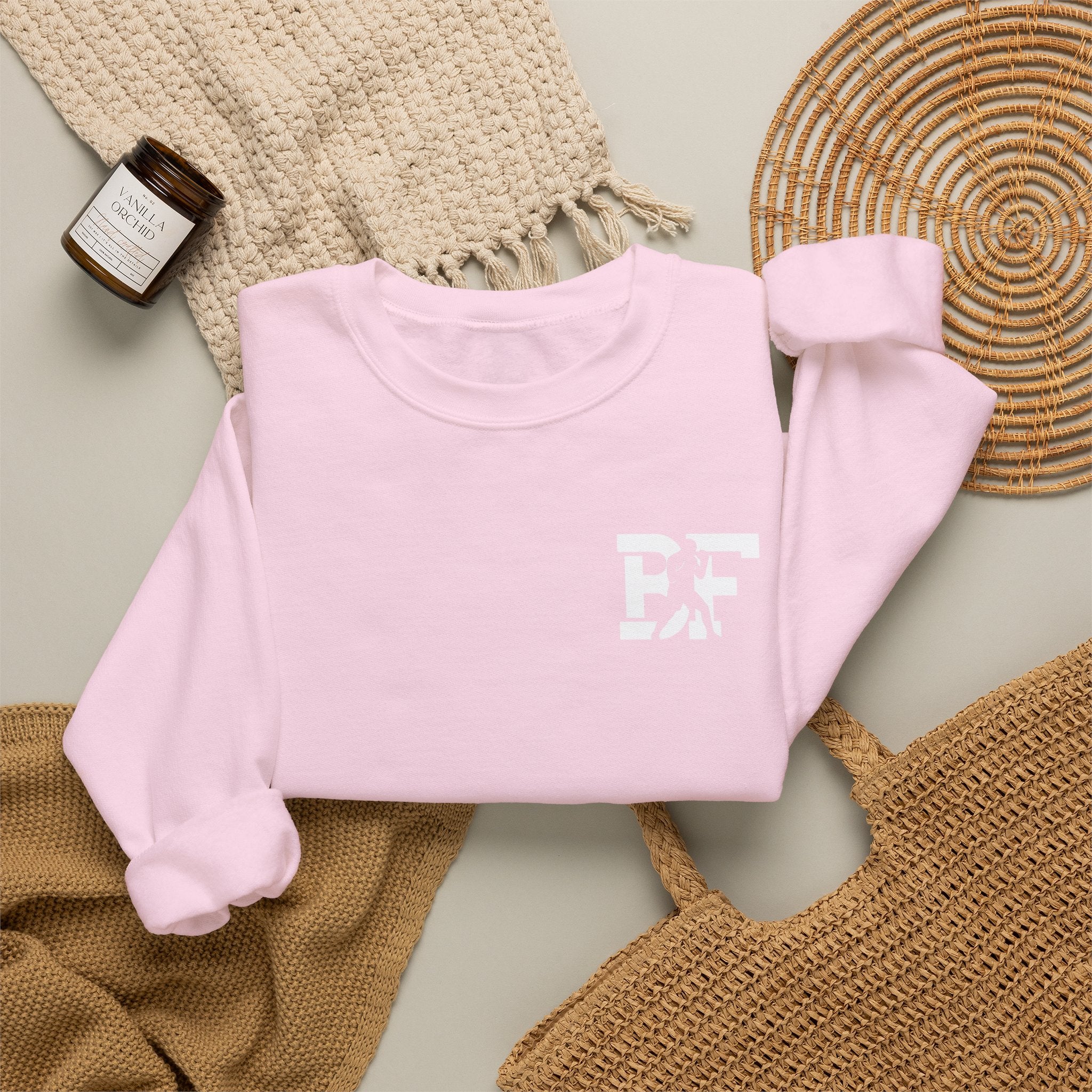 BF/Jab Life - White Lettering - Crewneck Sweatshirt
