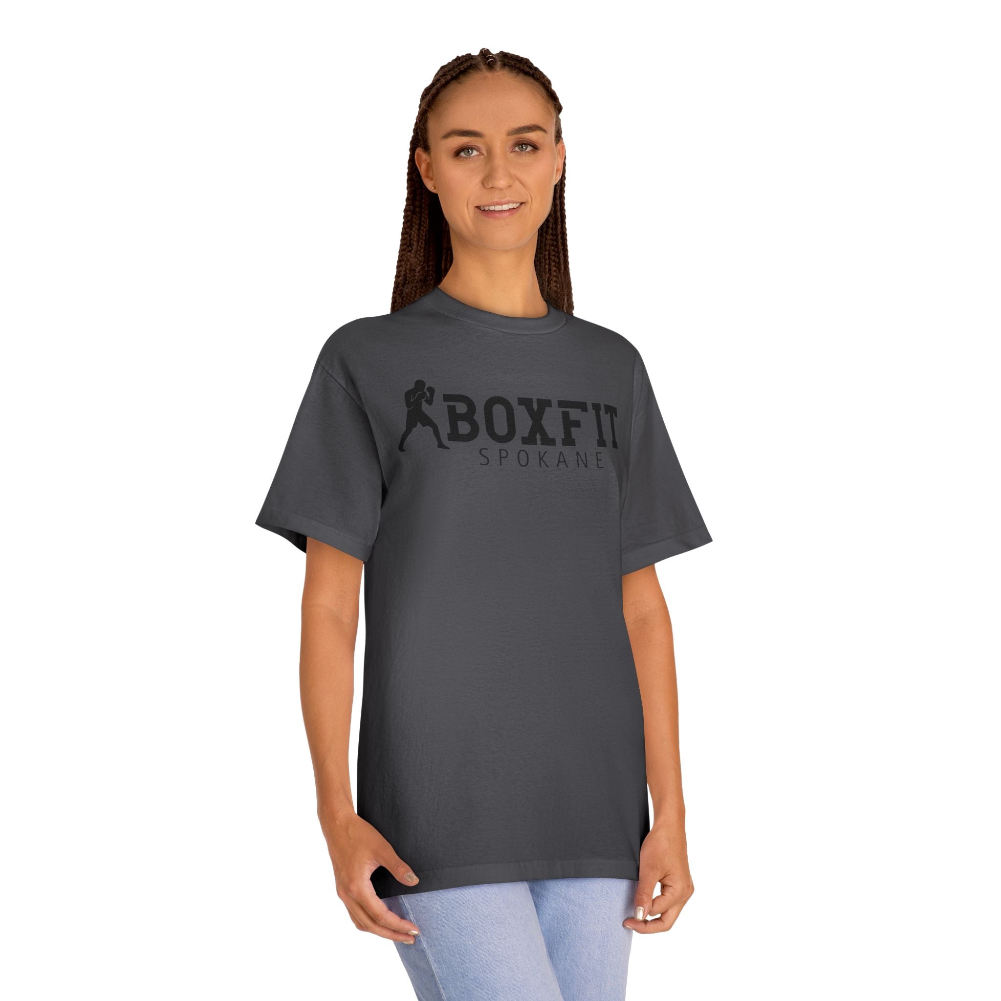 Boxfit Spokane - Black Logo - Unisex Classic Tee