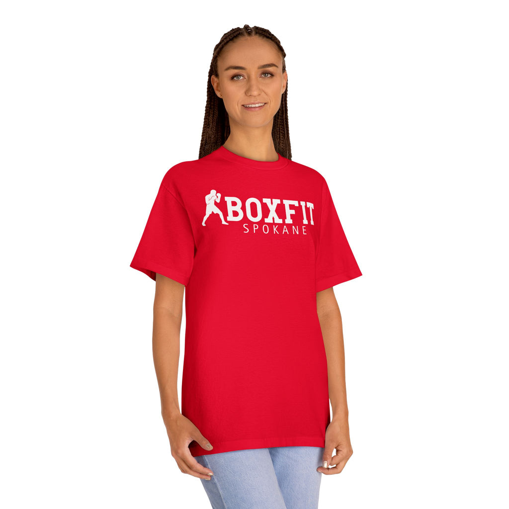 Boxfit Spokane - White Logo - Unisex Classic Tee