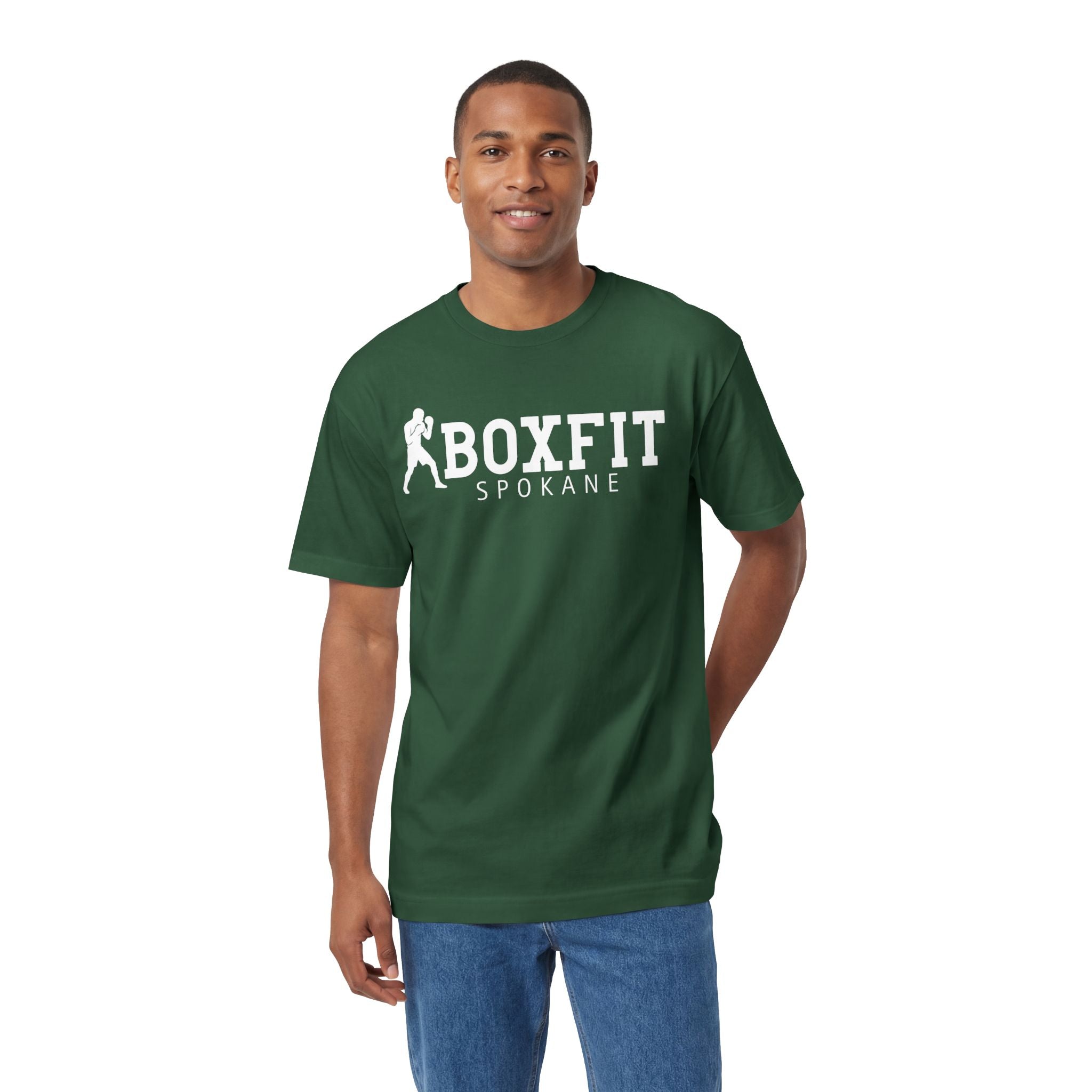 Boxfit Spokane - White Logo - Unisex Classic Tee
