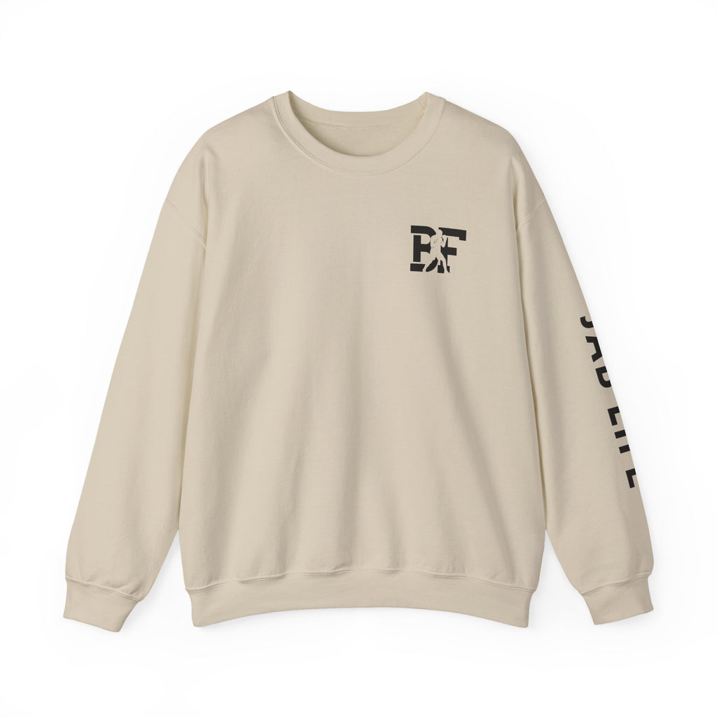 BF/Jab Life - Black Lettering - Crewneck Sweatshirt