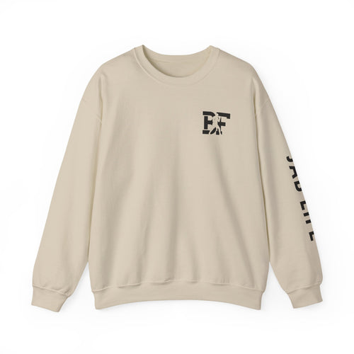 BF/Jab Life - Black Lettering - Crewneck Sweatshirt