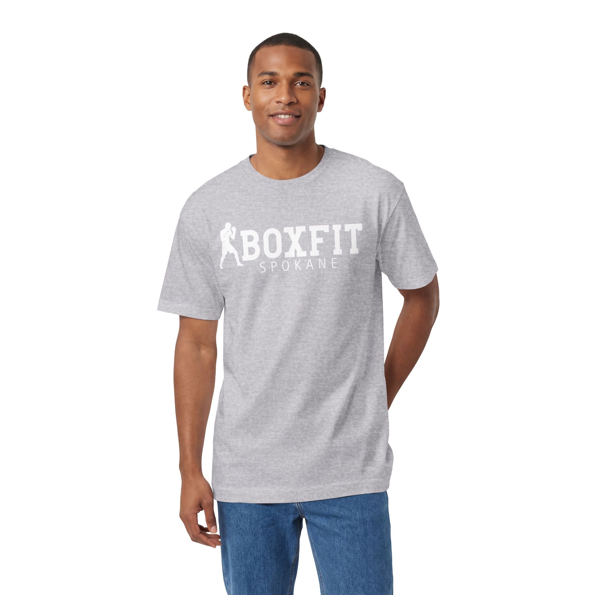 Boxfit Spokane - White Logo - Unisex Classic Tee