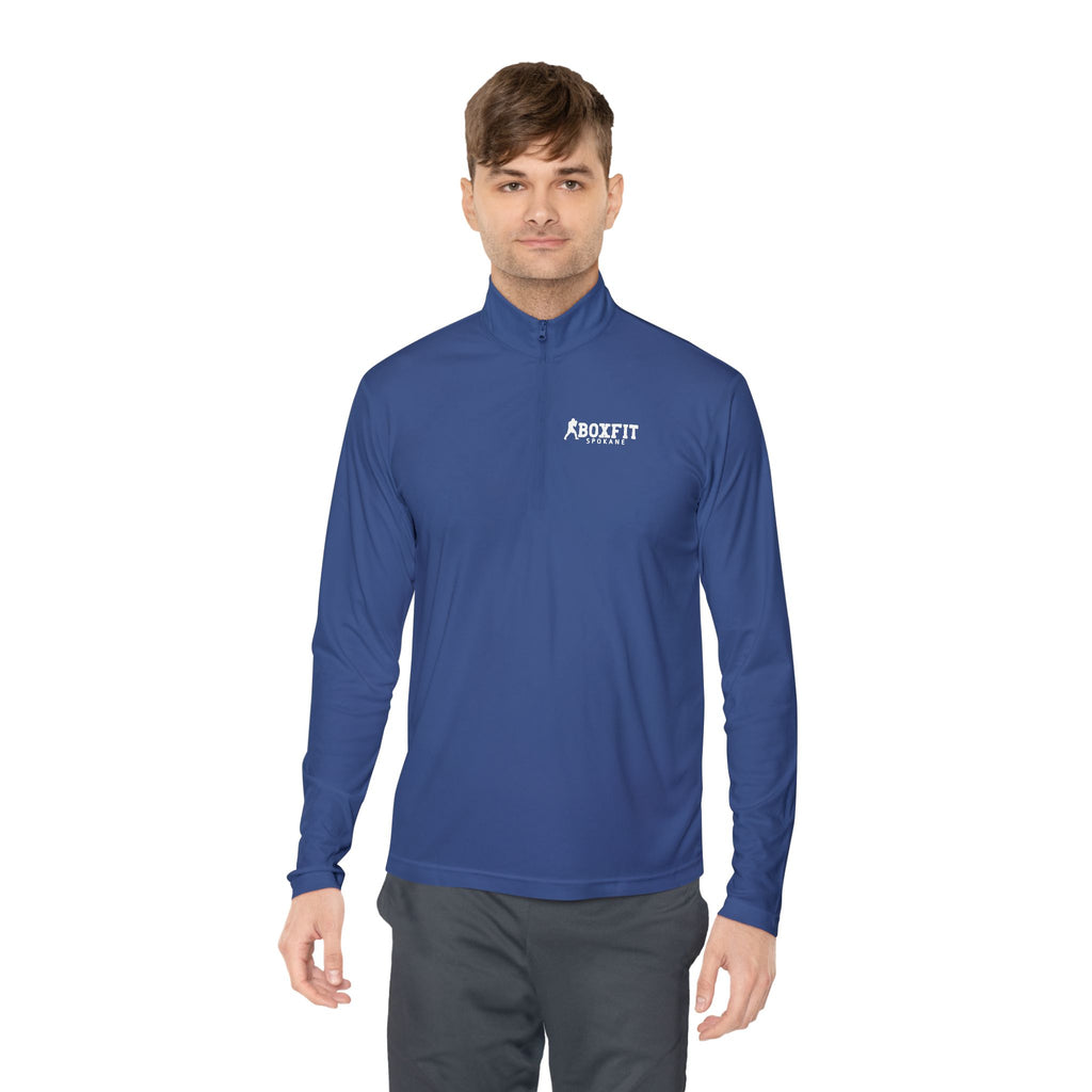 Unisex Quarter-Zip Pullover - White Lettering