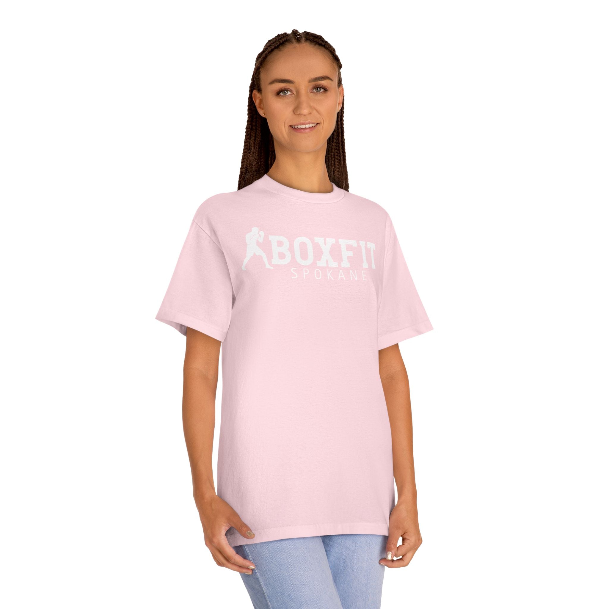 Boxfit Spokane - White Logo - Unisex Classic Tee