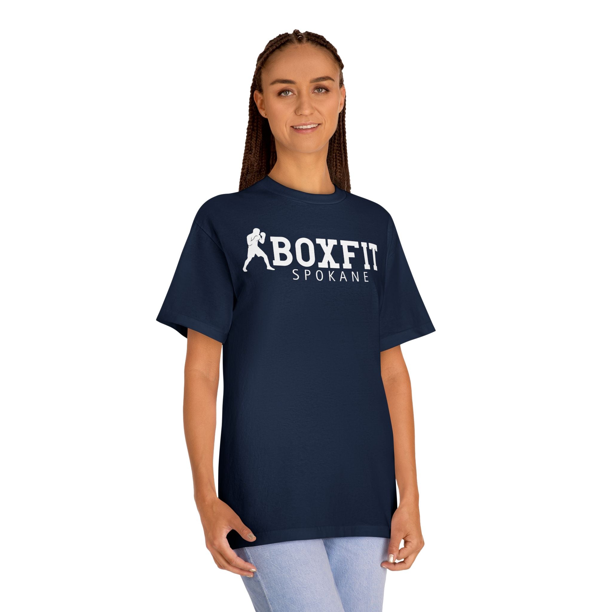 Boxfit Spokane - White Logo - Unisex Classic Tee