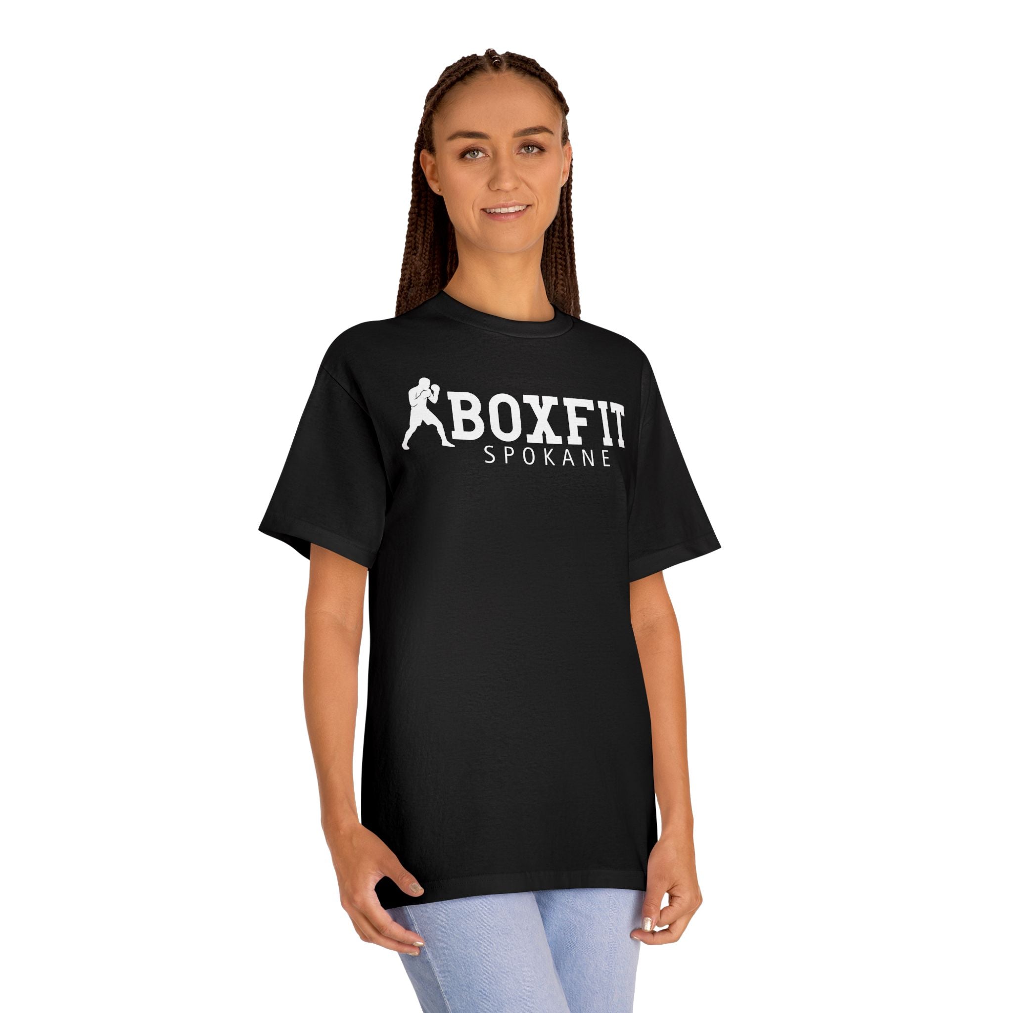 Boxfit Spokane - White Logo - Unisex Classic Tee