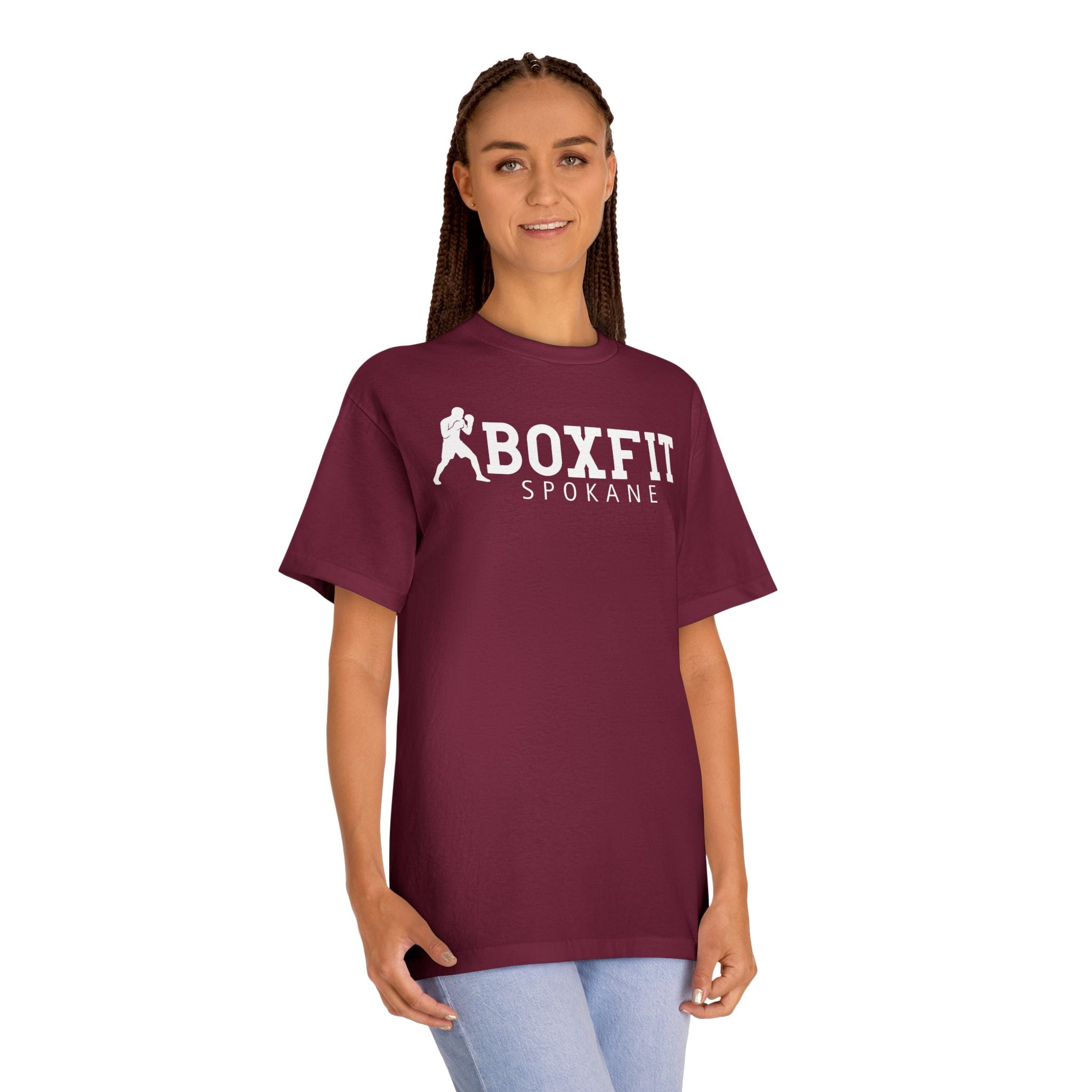 Boxfit Spokane - White Logo - Unisex Classic Tee