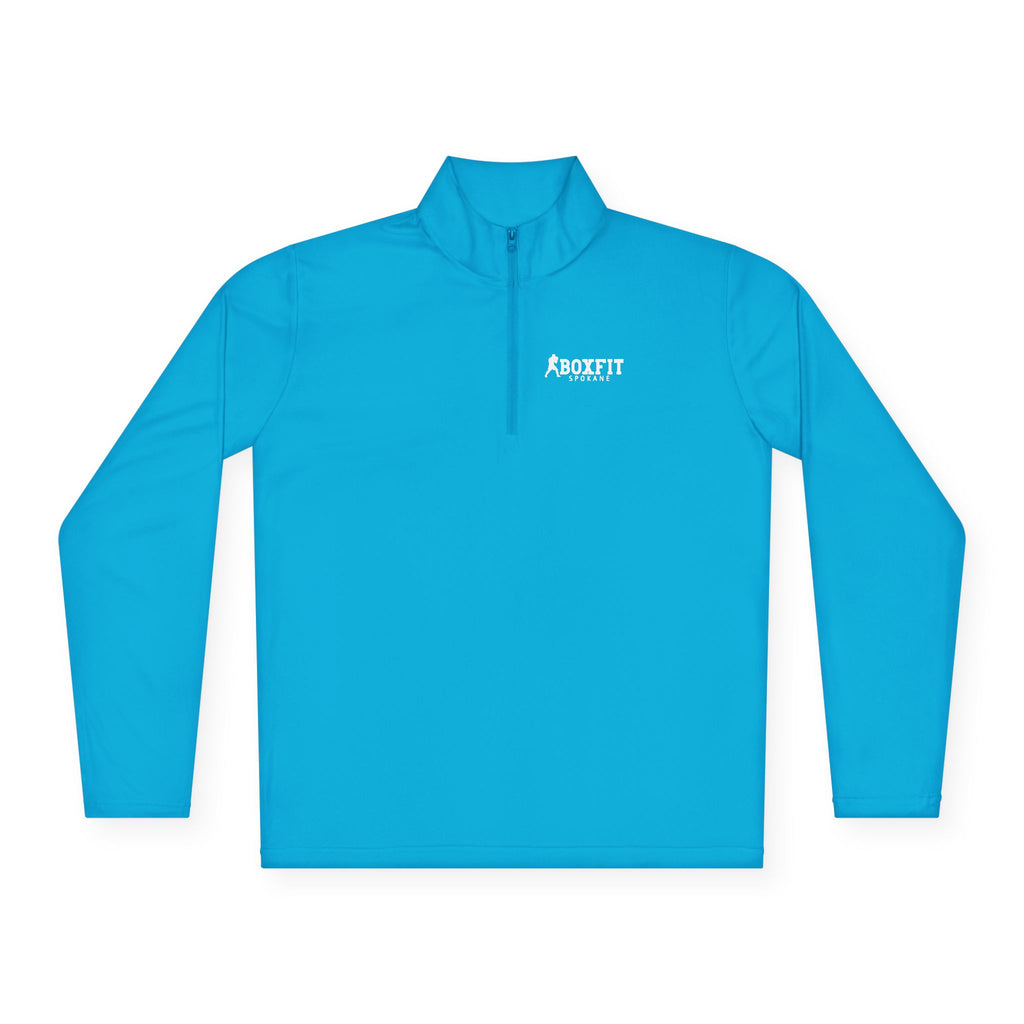 Unisex Quarter-Zip Pullover - White Lettering