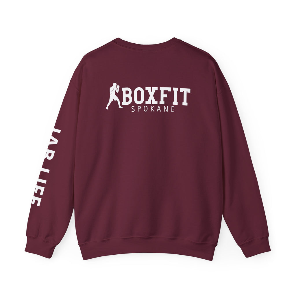 BF/Jab Life - White Lettering - Crewneck Sweatshirt